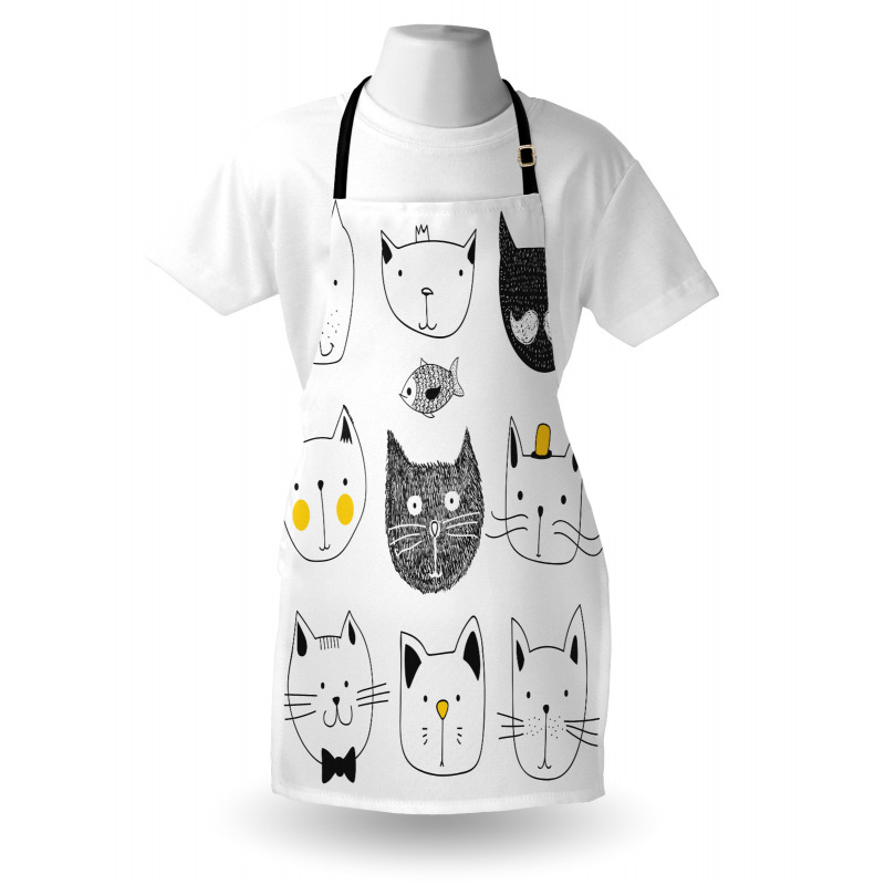 Cats with Fish Apron