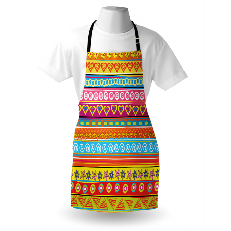 Stripes with Hearts Apron