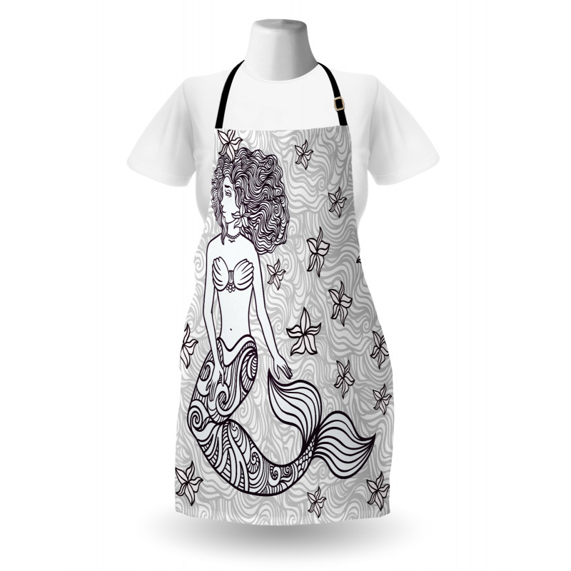 Mermaid with Wave Apron