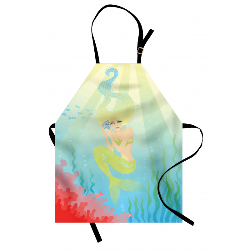 Unusual Mermaid Shell Apron