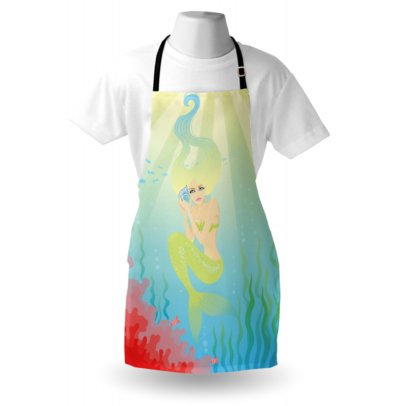 Unusual Mermaid Shell Apron