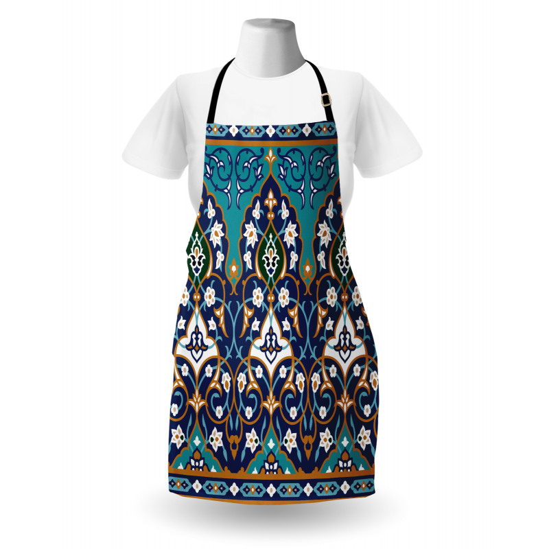 Abstract Navy Design Apron