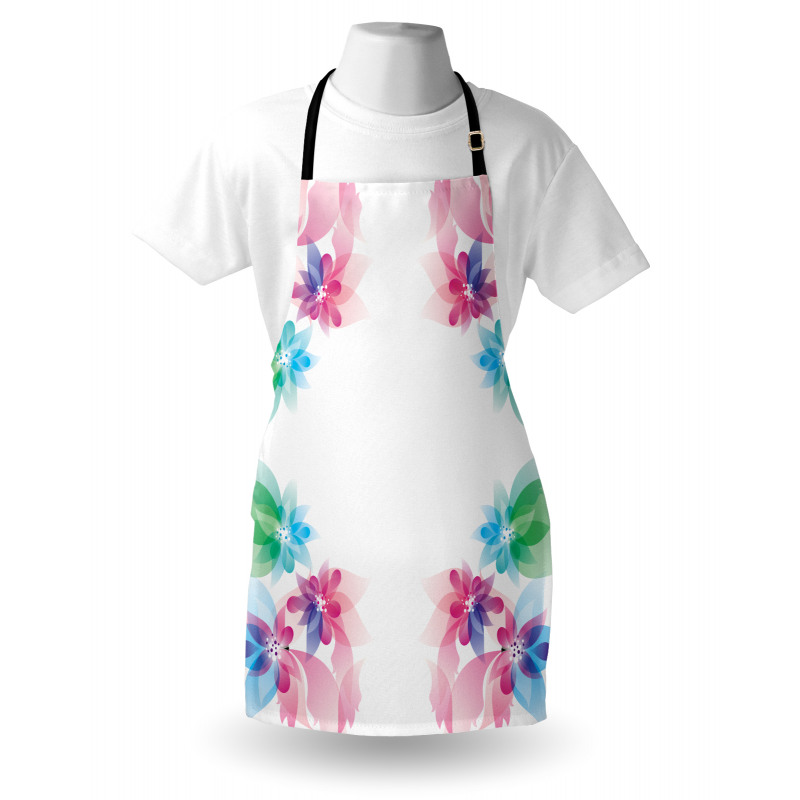 Digital Bridal Flowers Apron