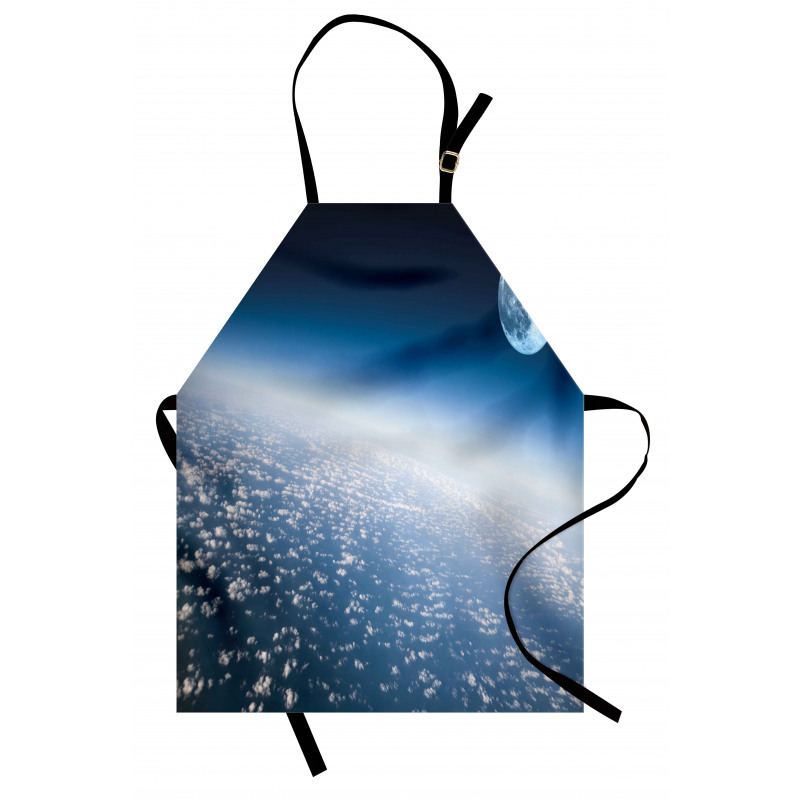 Planet Earth and Moon Apron