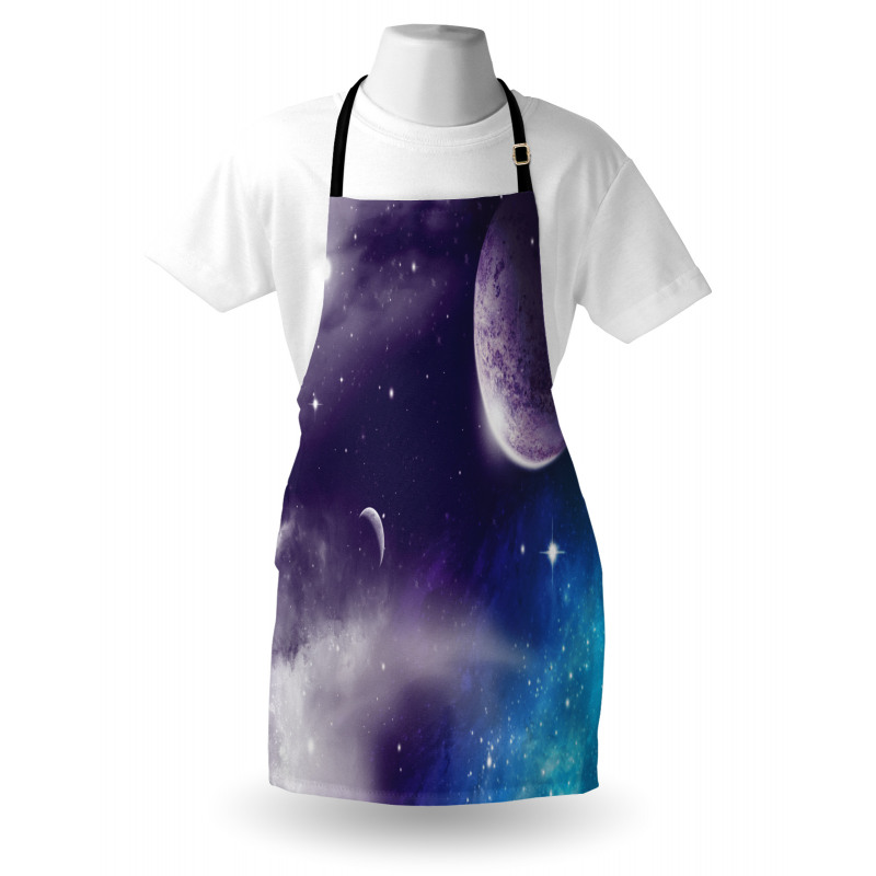 Starry Night Sky Scenery Apron