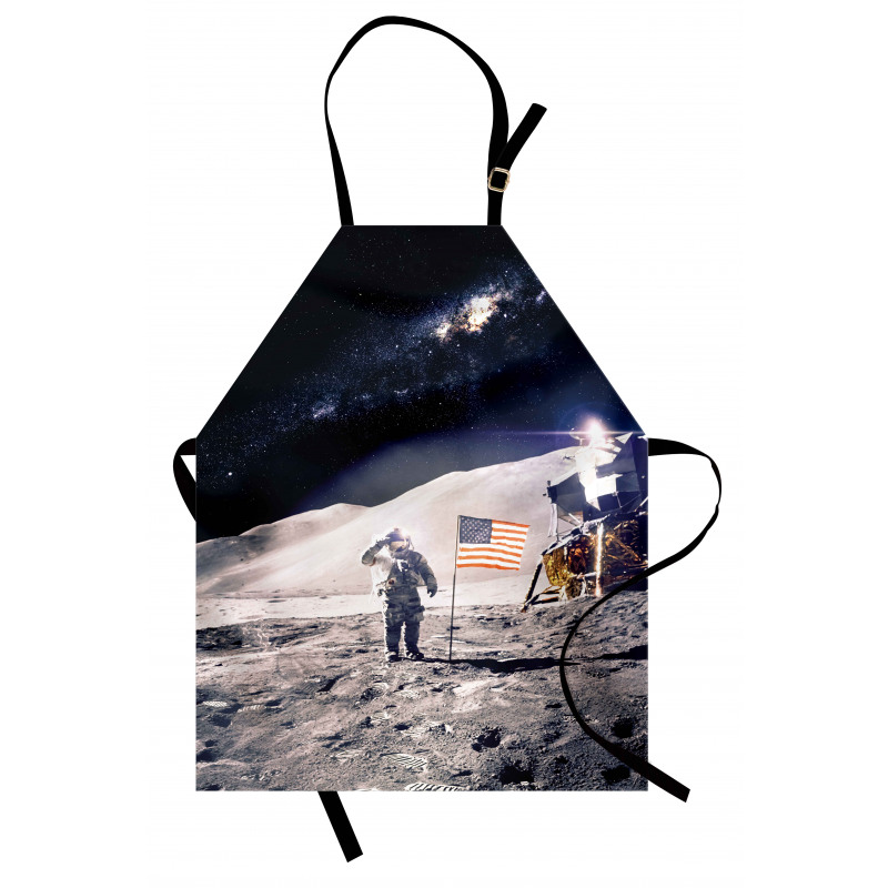 Astronaut on Moon Mission Apron