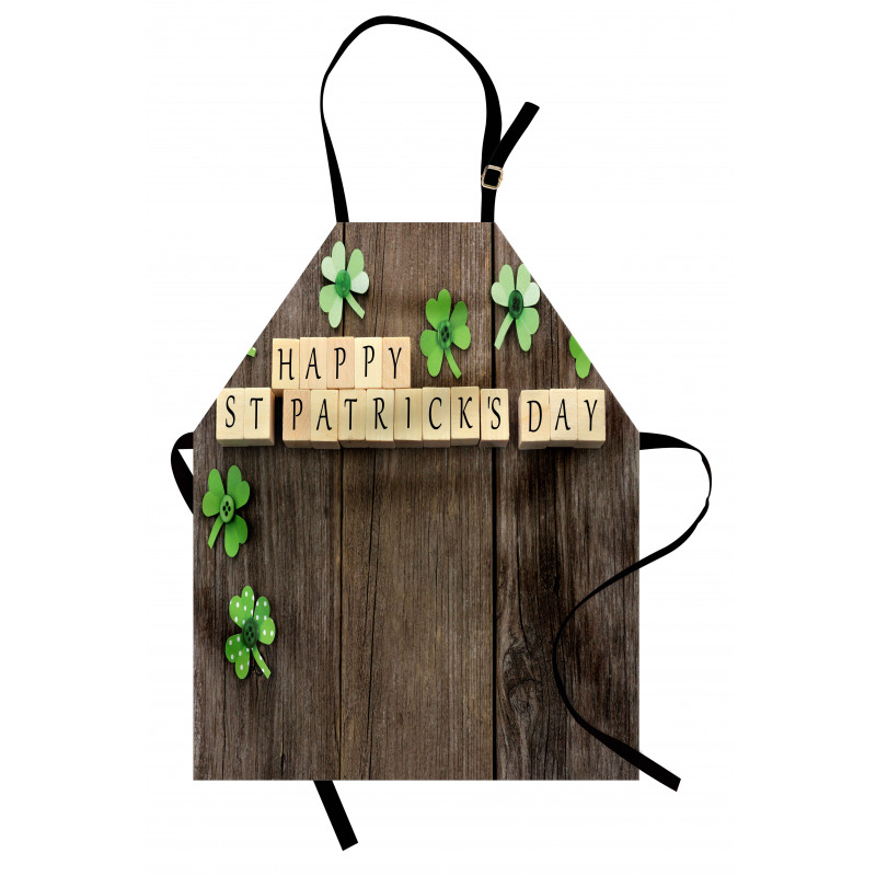 Paper Shamrocks Apron