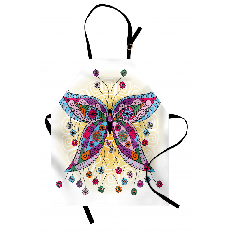 Spring Flowers Butterfly Apron