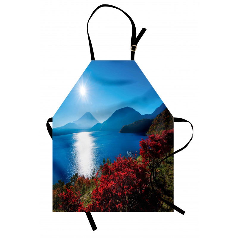 Sunny Autumn Mountain Apron