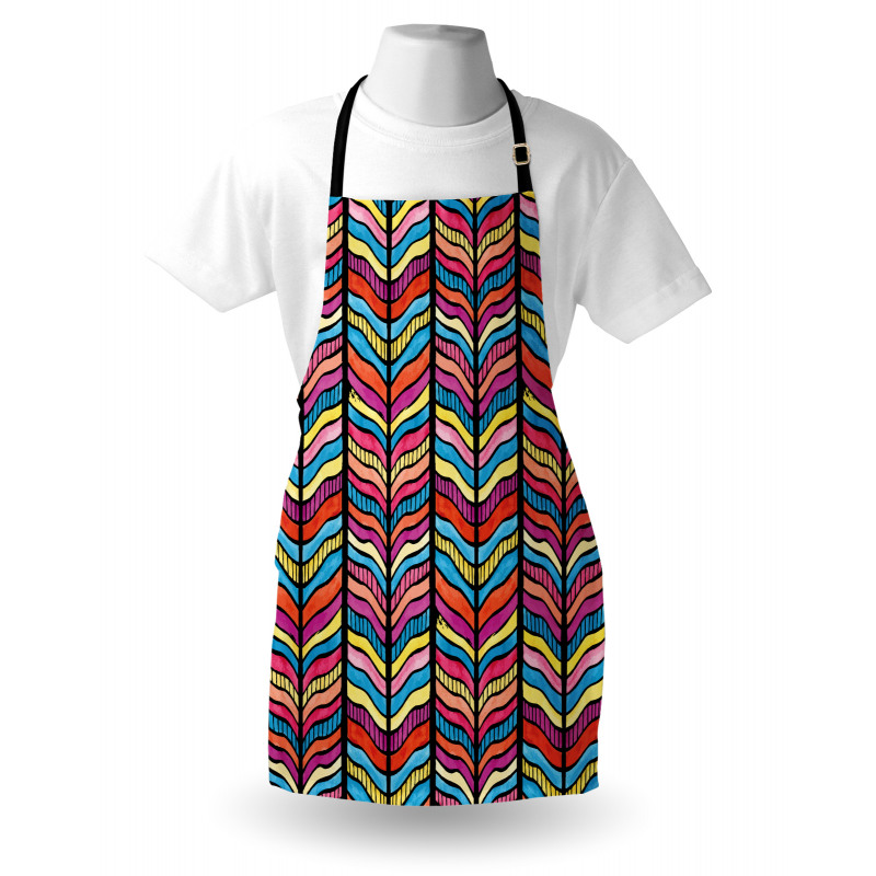 Colorful Rainbow Leaf Apron