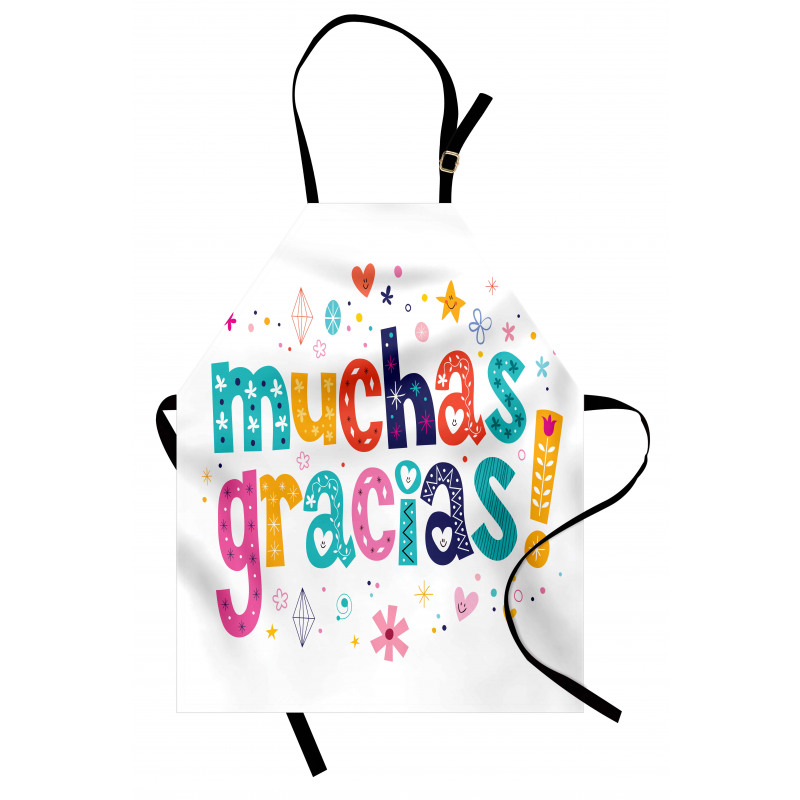 Spanish Thanks Words Apron