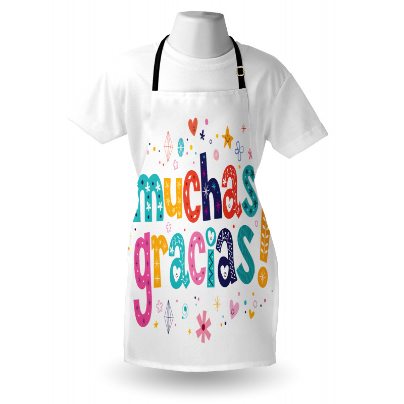 Spanish Thanks Words Apron