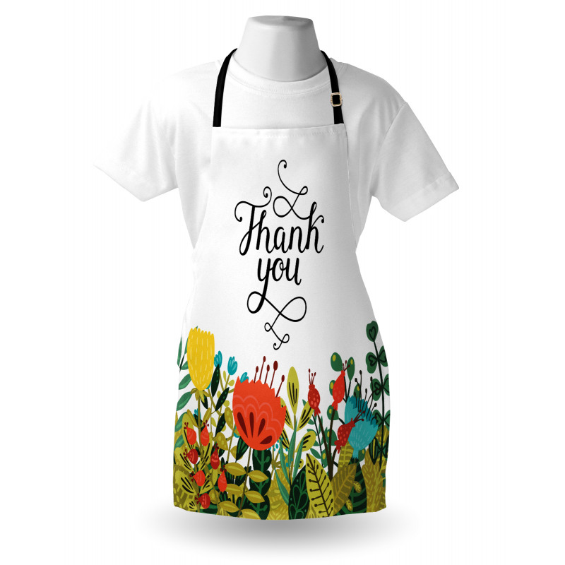 Hand Writing Thank You Apron