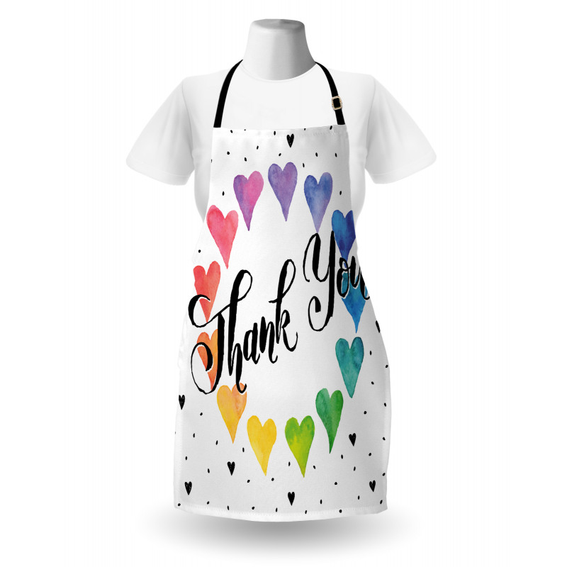 Thank You Words Color Apron