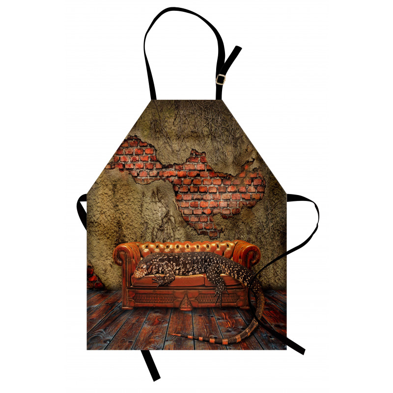 Grunge Brick Wall Apron