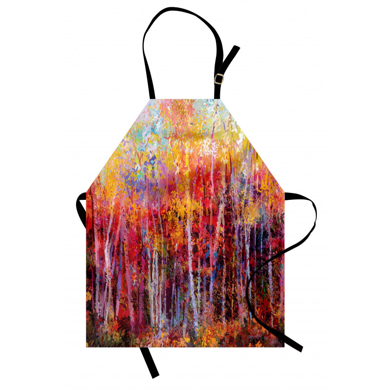 Autumn Forest Painting Apron