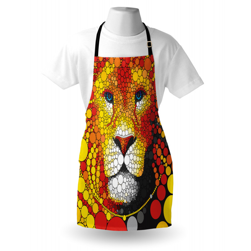 Abstract Lion in Wild Apron