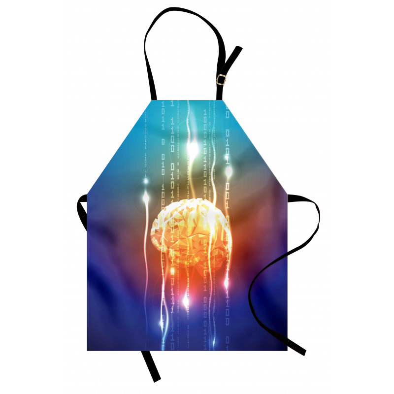 Abstract Binary Digit Apron