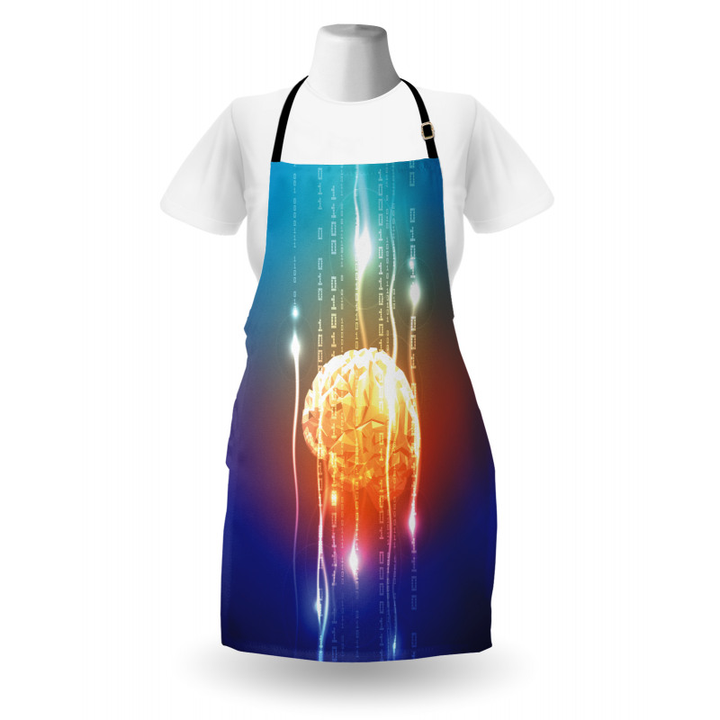 Abstract Binary Digit Apron