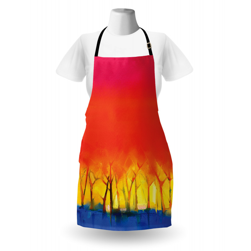 Colorful Abstract Tree Apron