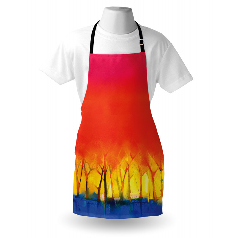 Colorful Abstract Tree Apron