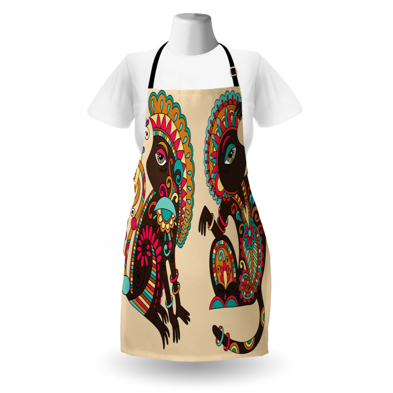 Patterns Monkey Apron