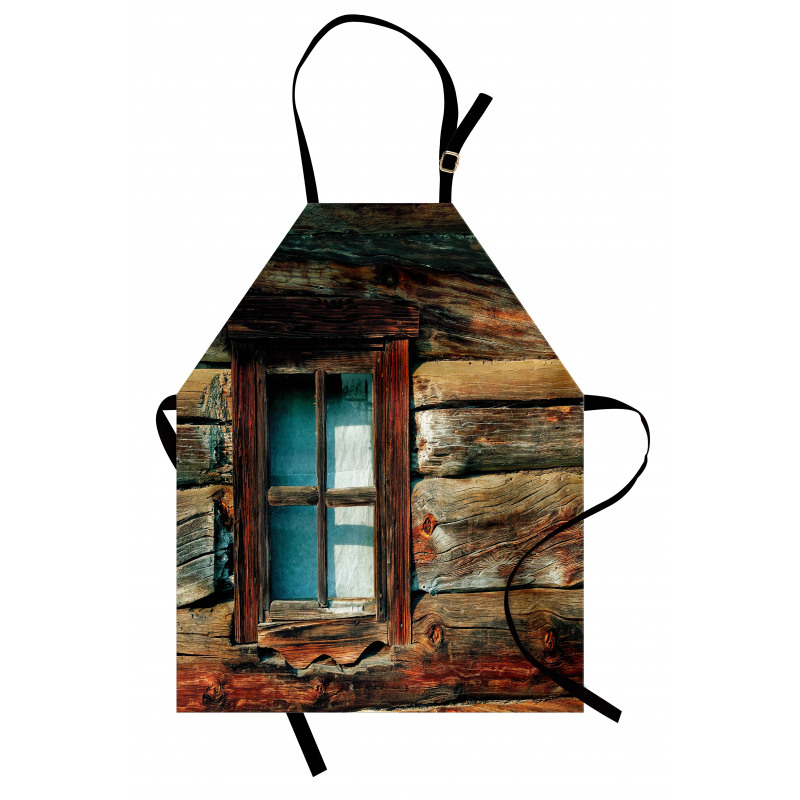 Wooden Pattern Window Apron