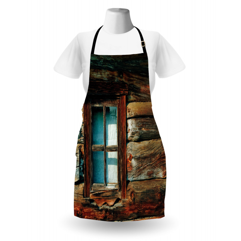 Wooden Pattern Window Apron