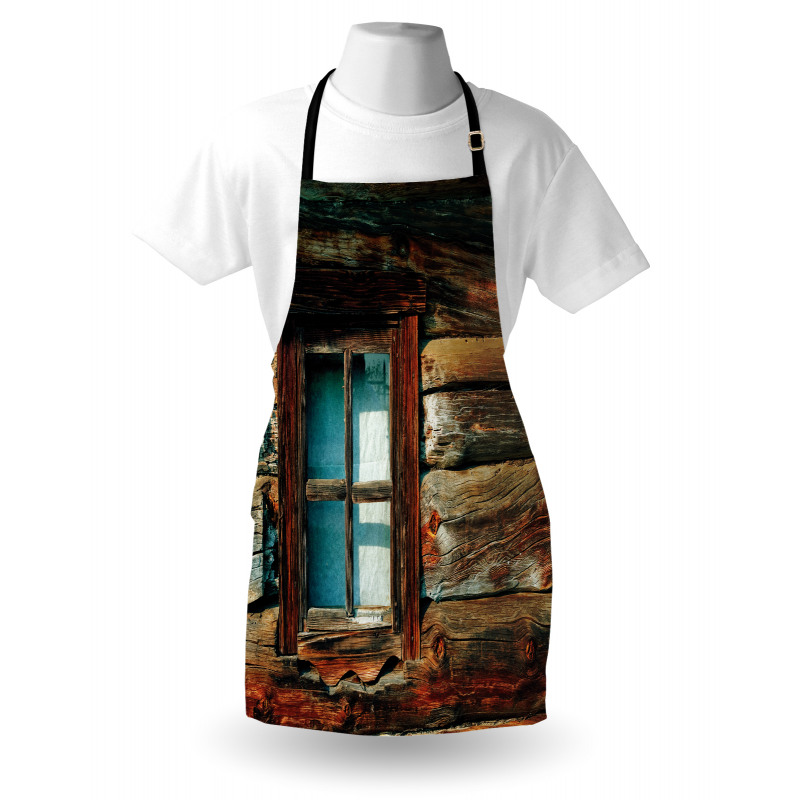 Wooden Pattern Window Apron