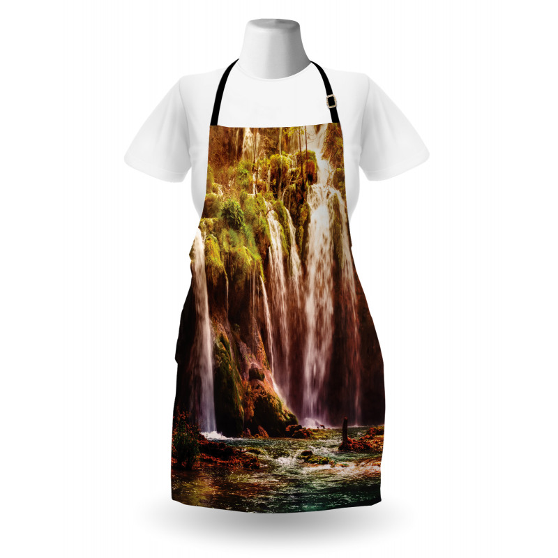 Waterfall Forest Trees Apron