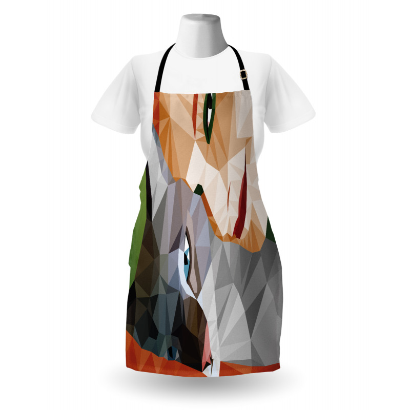 Geometric Mosaic Kitten Apron