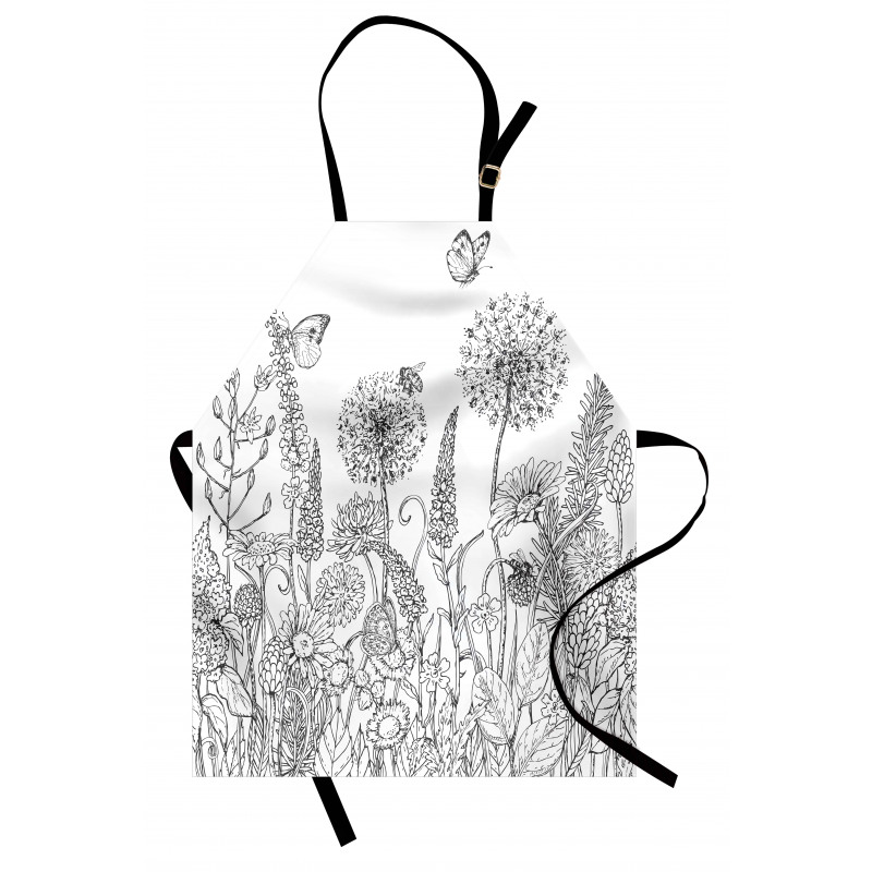 Flowers Garden Scenery Apron