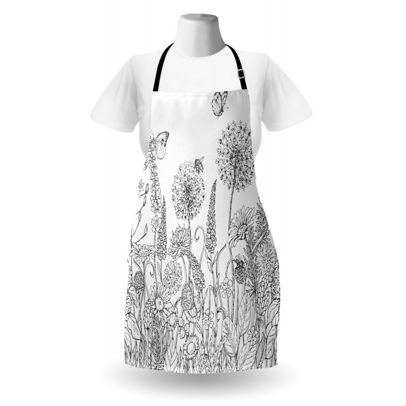 Flowers Garden Scenery Apron