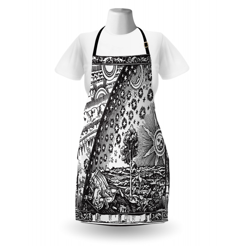 Moon Sun Planets Image Apron