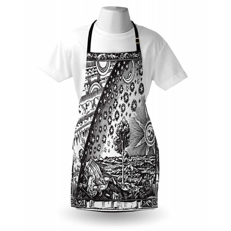 Moon Sun Planets Image Apron