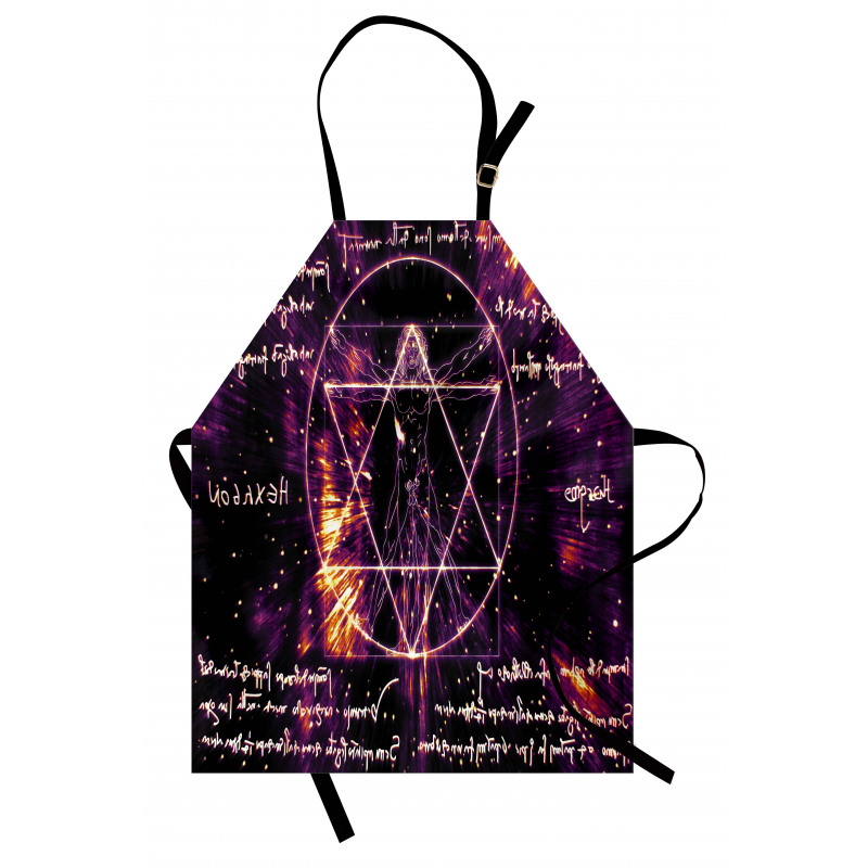 Vitruvian Man Occult Apron