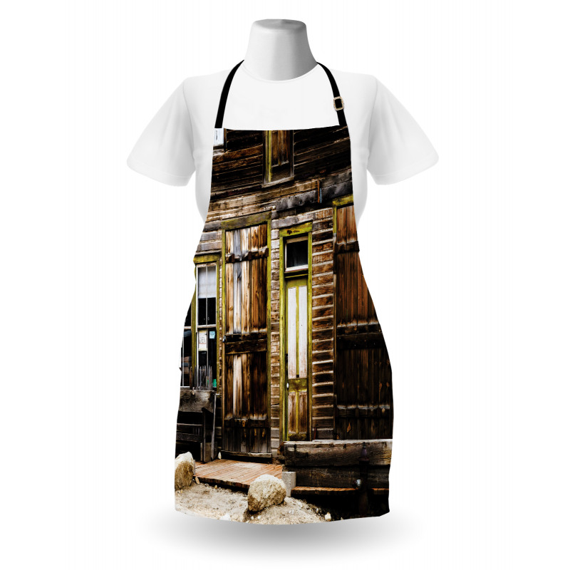 Wooden Planks and Rocks Apron