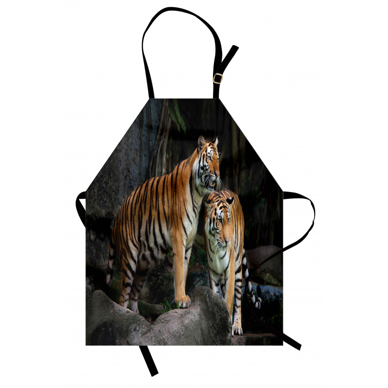 Tiger Couple in Jungle Apron