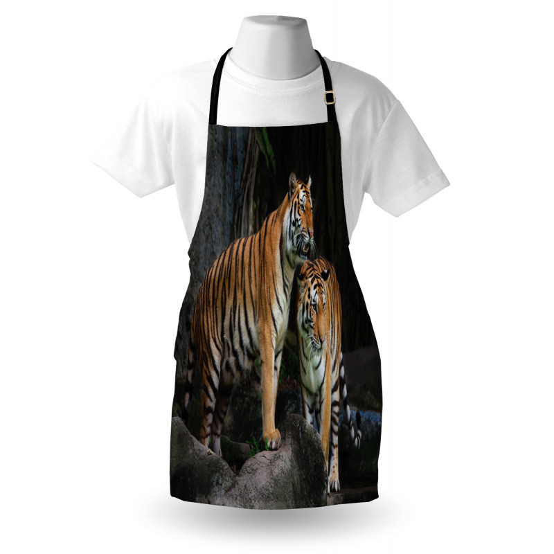 Tiger Couple in Jungle Apron