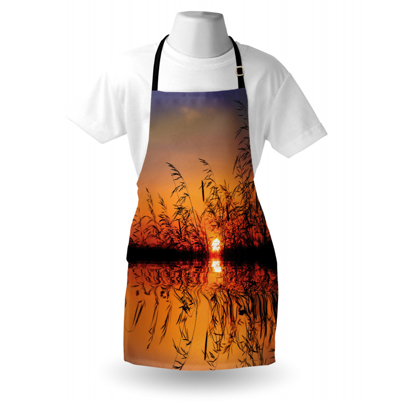 Lake Sunset Photo Scene Apron