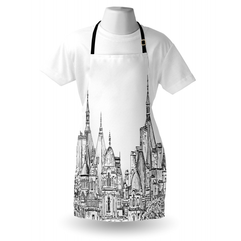 Sketchy Art Landmark Apron