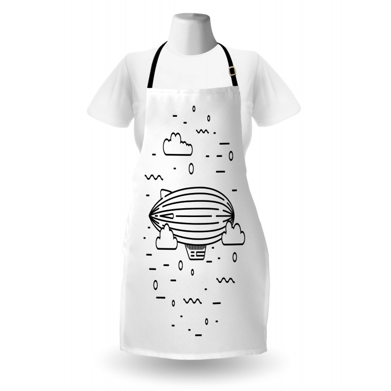 Clouds Balloons Sketch Apron
