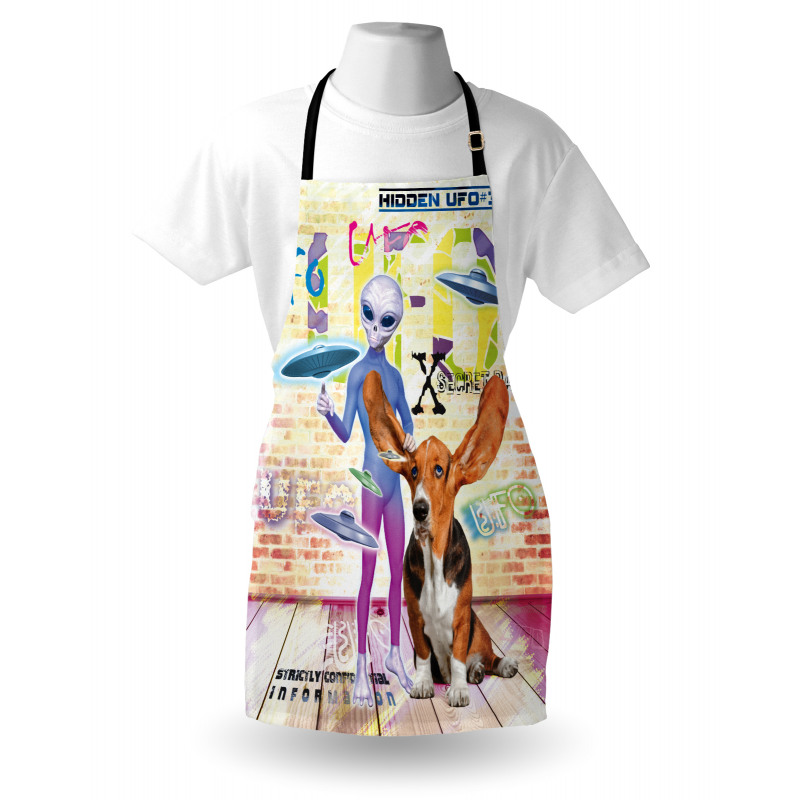 Alien and Dog Apron