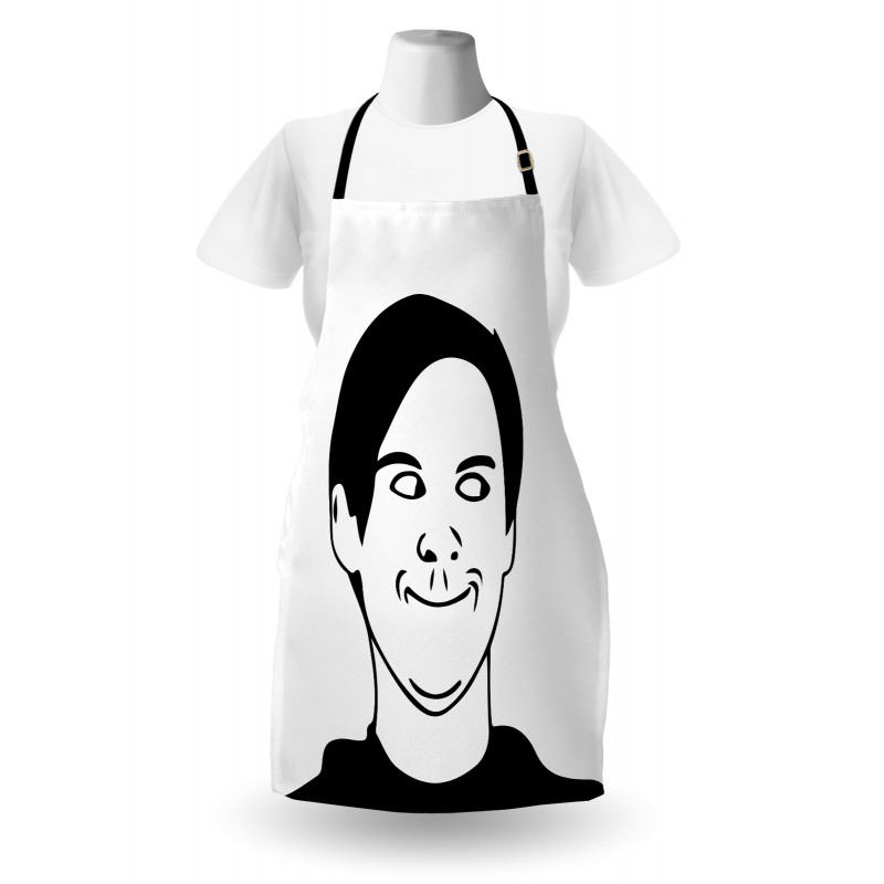 Oh Crap Troll Face Guy Apron