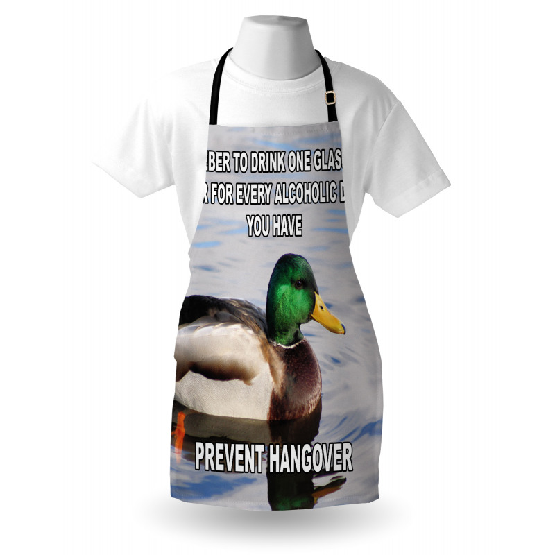 Mallard Duck with Words Apron