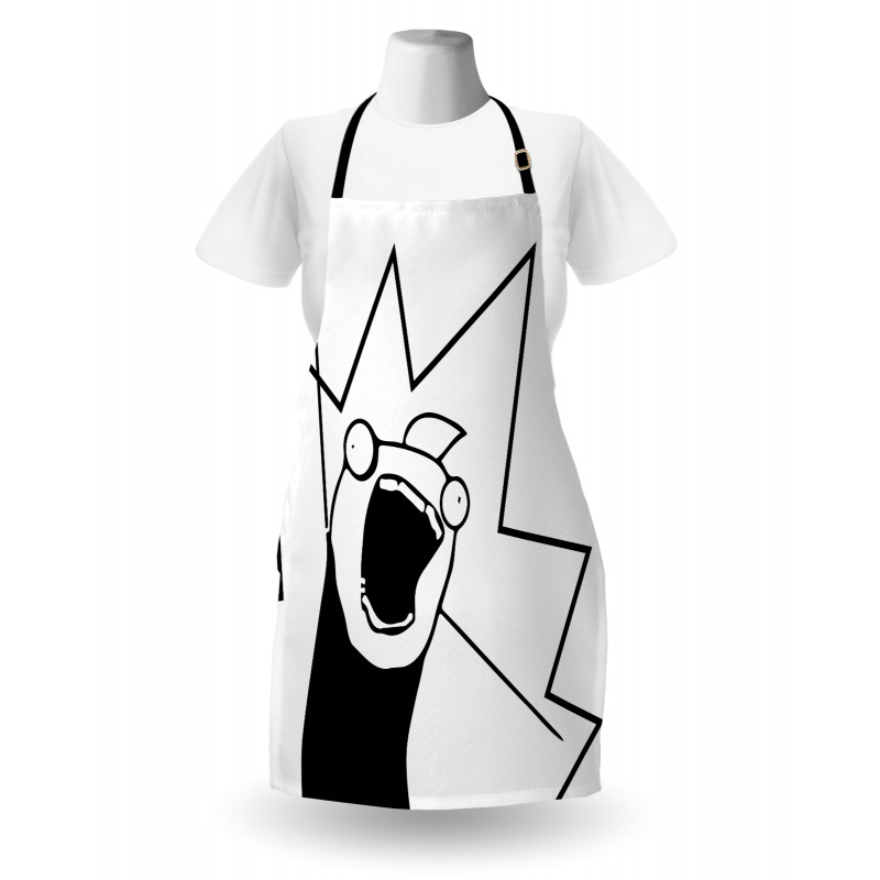 Digital Happy Stick Meme Apron