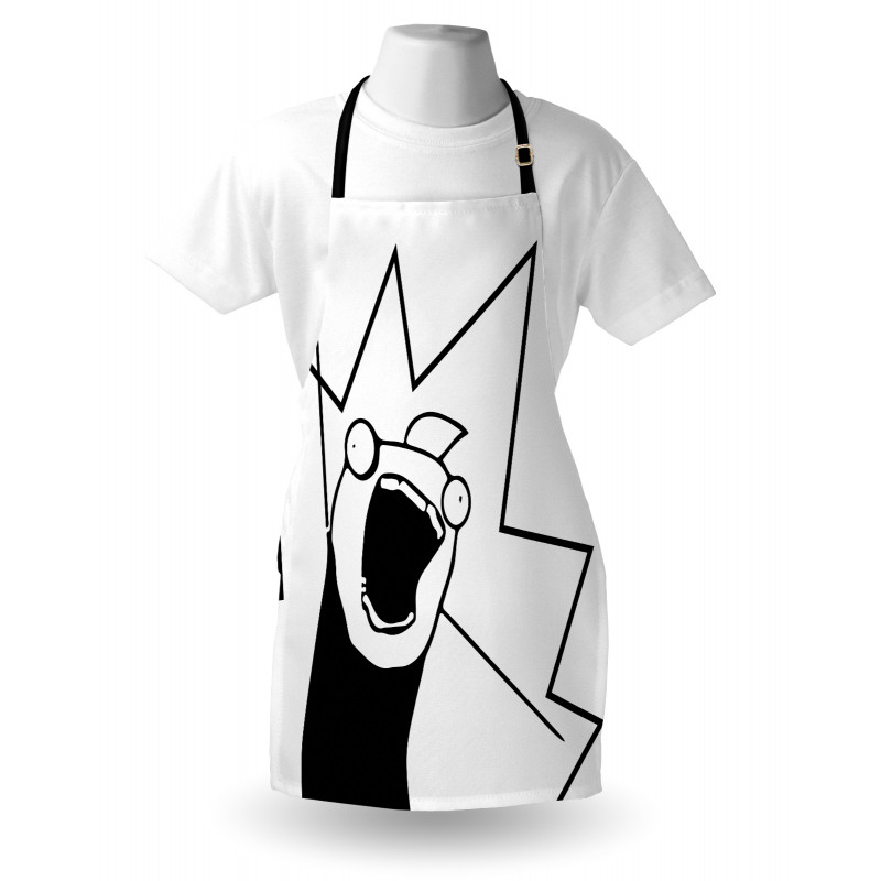 Digital Happy Stick Meme Apron