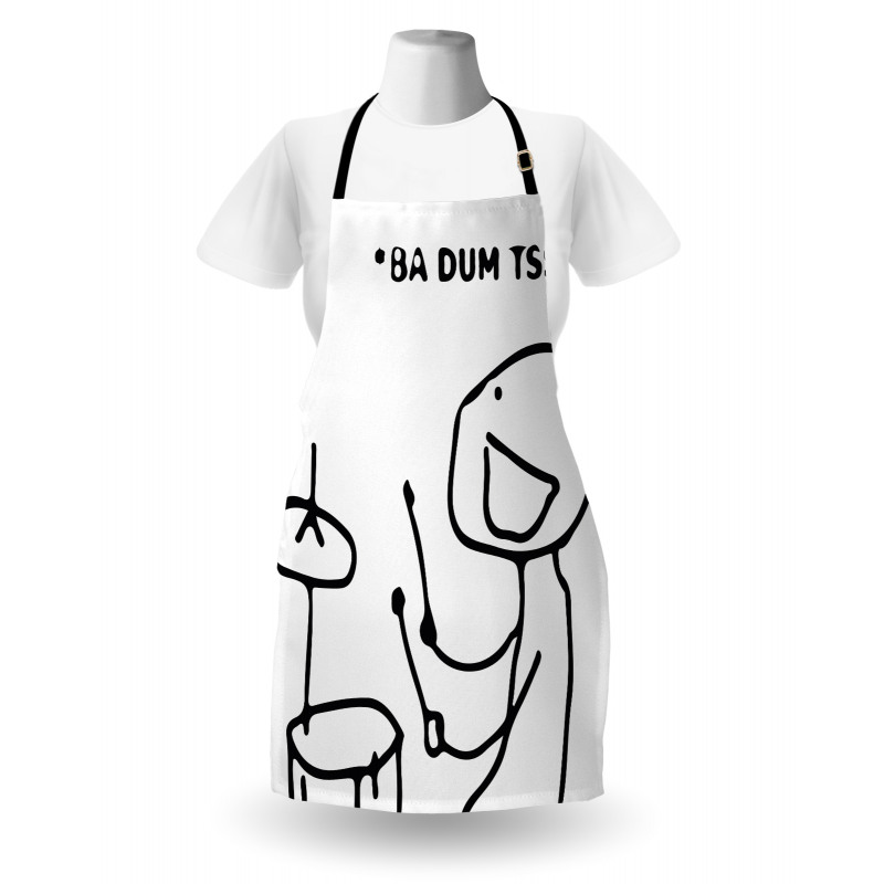 Badumts Drum Meme Comics Apron