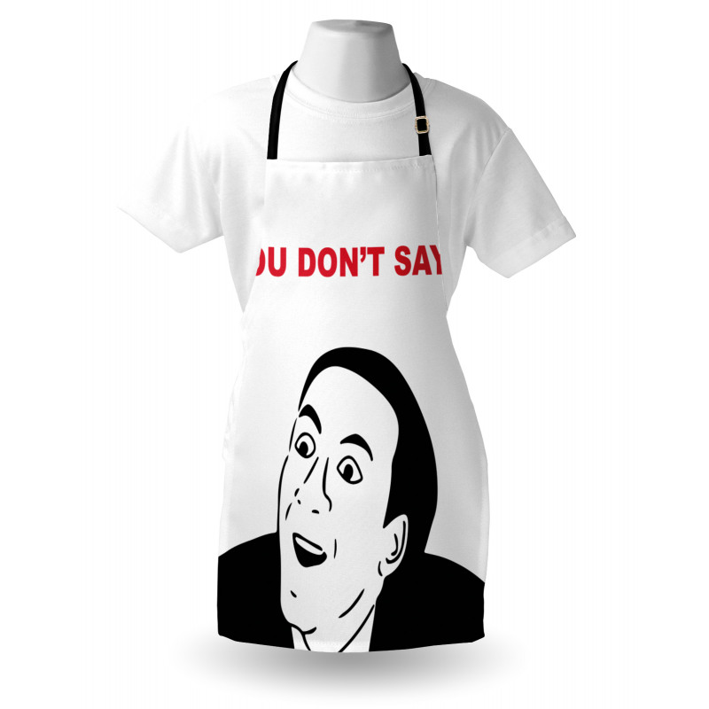 Meme Smile Modern Face Apron