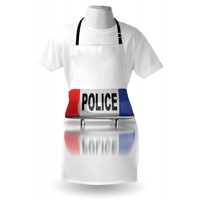 Police Car Sirens Blue Apron